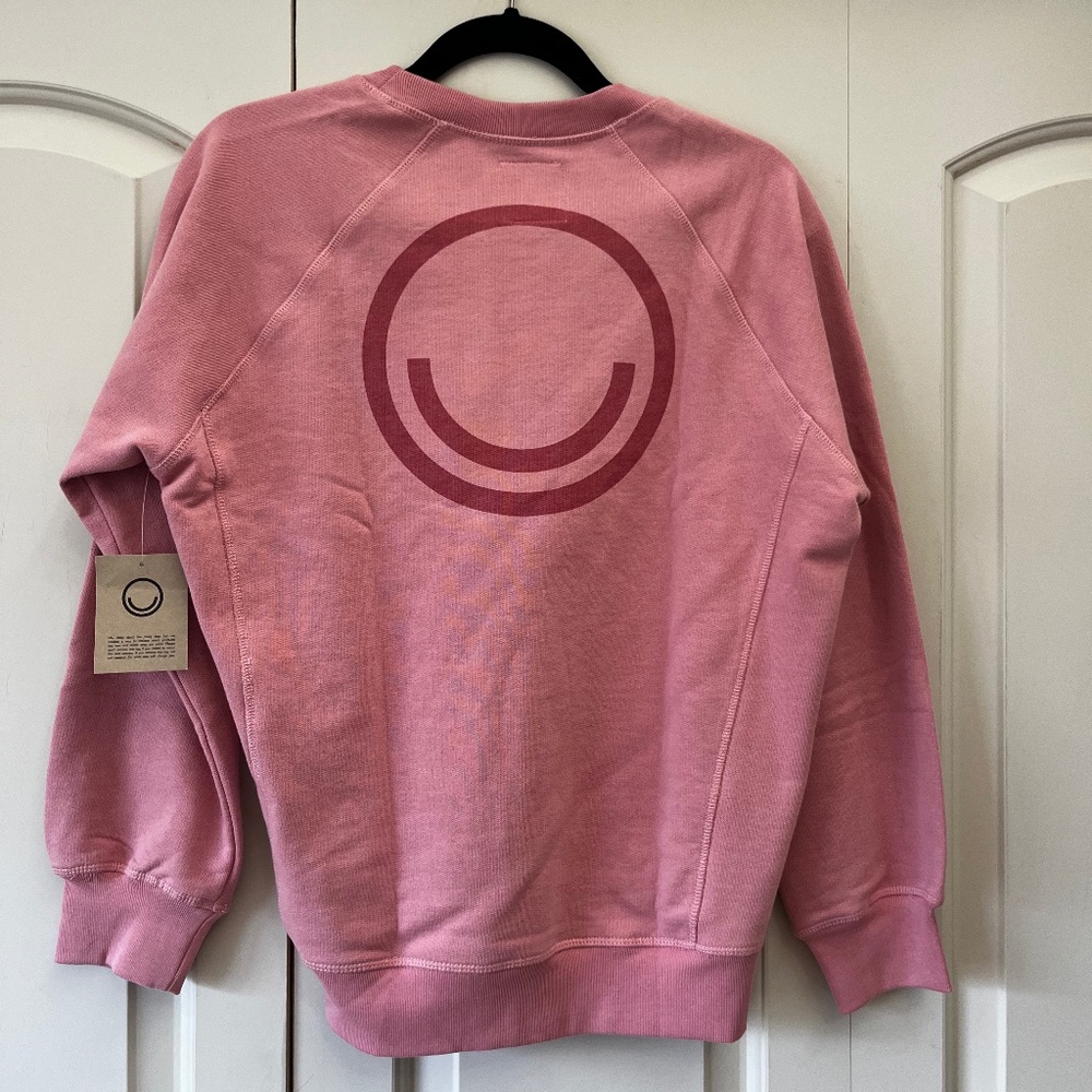 NWT Even Better Organic Cotton For Better Days Rose Sweatshirt S